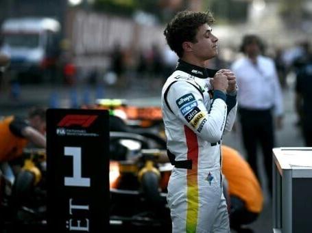 McLaren's Norris takes stunning pole in Mexico ahead of both Ferraris